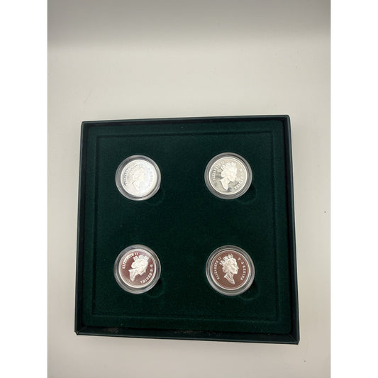 2000 Canada Birds of Prey 50-Cent Sterling Silver Proof Set - back