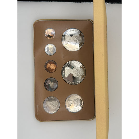 1976 Cook Islands Proof Set - back