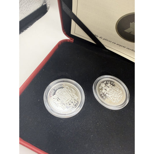 2004 Canada 50-Cent Sterling Silver 4-Coin Set - detail