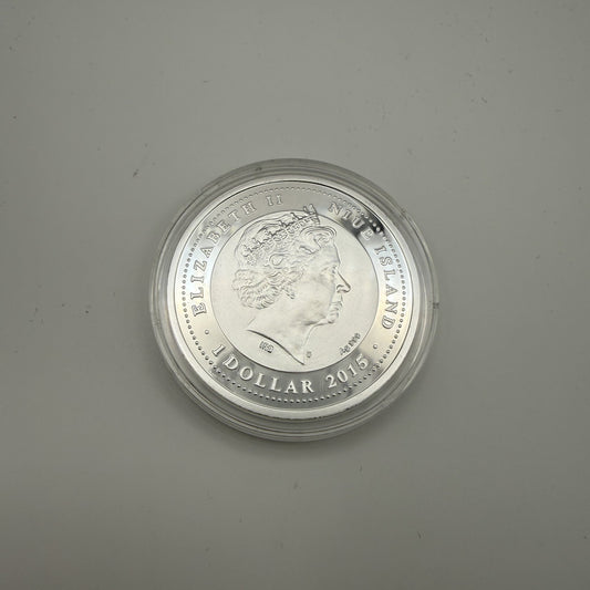 2015 Amur Leopard Niue $1 Silver Coin - back