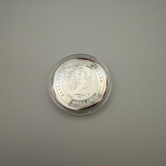 2014 Giant Panda Niue $1 Silver Coin - back