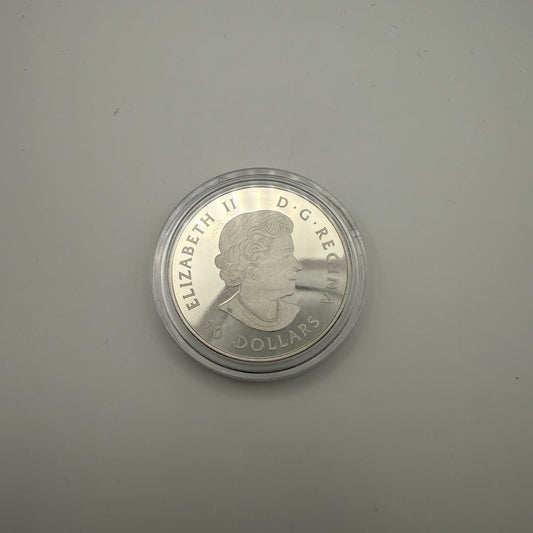 2018 Star Trek: The Next Generation Enterprise NCC-1701-D $10 Silver Coin - back
