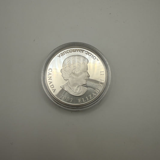2007 Vancouver 2010 Athletes' Pride $25 Silver Hologram Coin - back