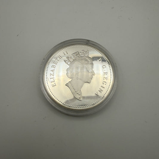 1992 Kingston to York Stagecoach Silver Dollar - back
