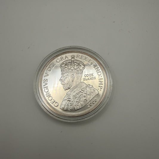 2006 Cook Islands $1 Tribute to Canada 1911 Silver Dollar - back