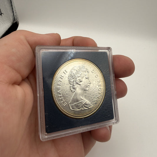 1982 Regina Centennial Silver Dollar - back