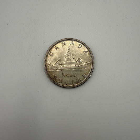 Canadian silver dollar - Voyageur reverse (representative)