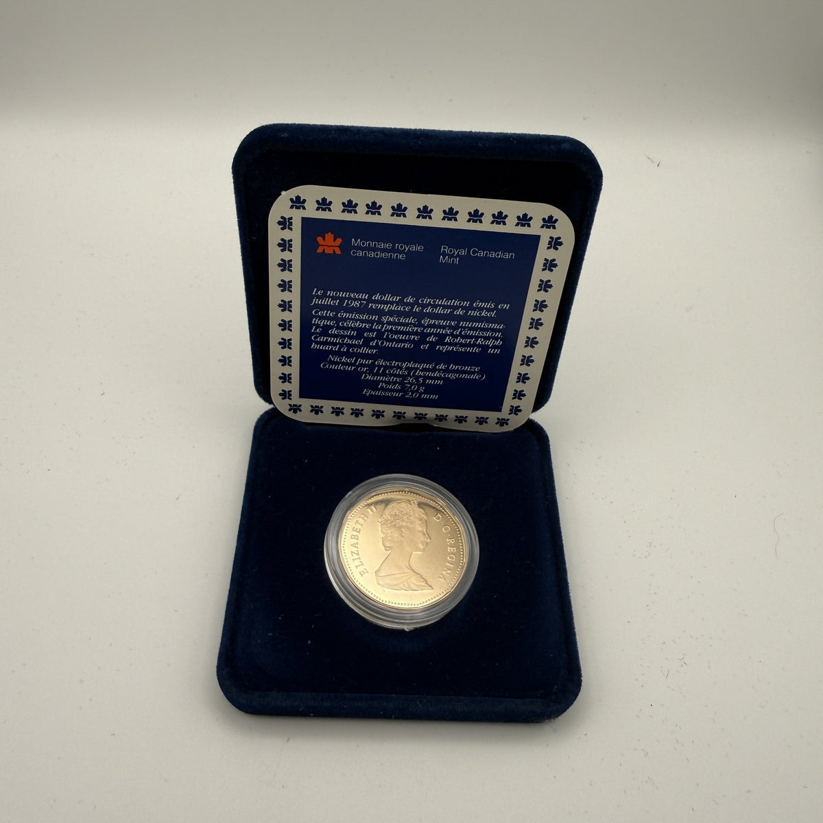 1987 Loon Proof Dollar - back