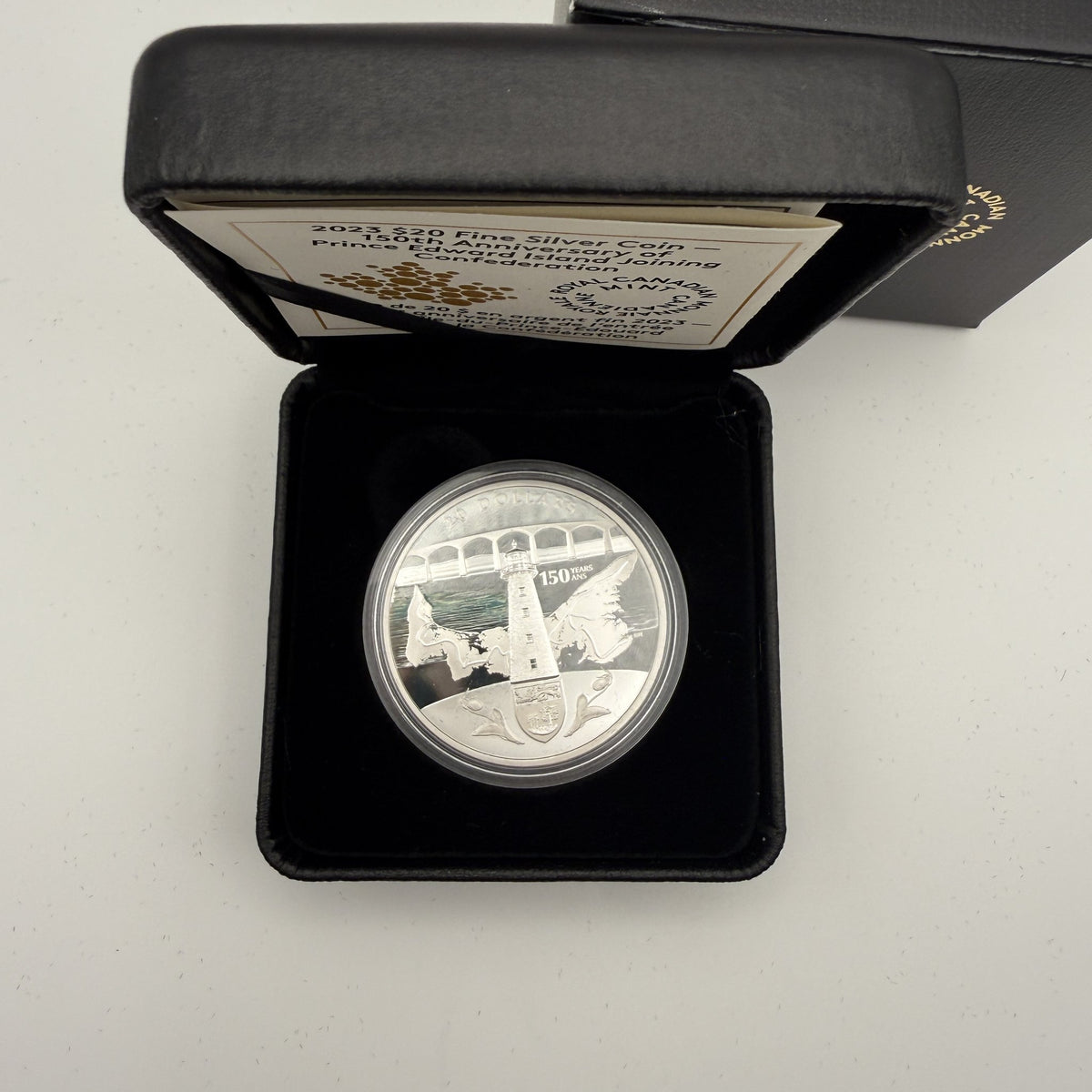 2023 Prince Edward Island 150th Anniversary $20 Silver Coin - front