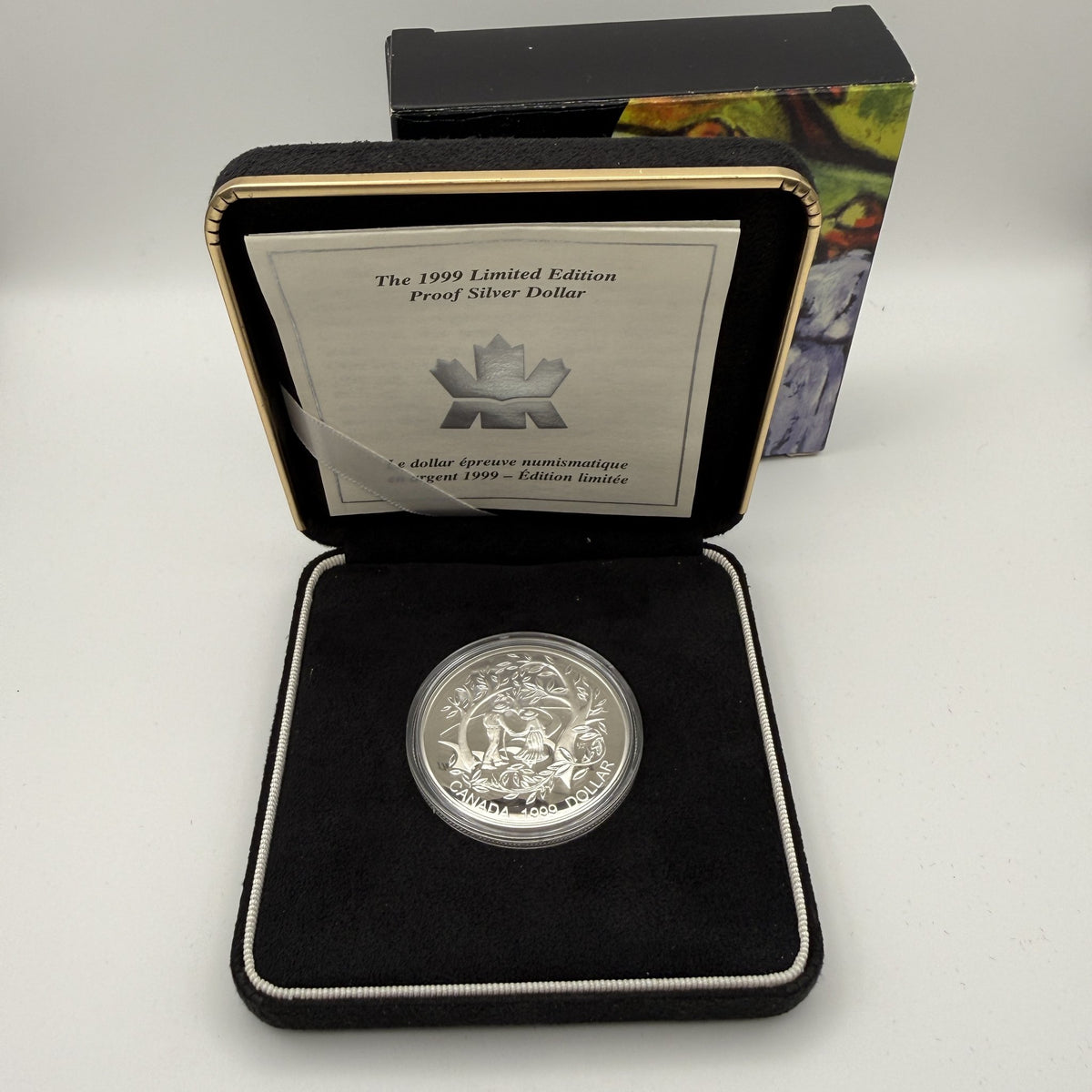 1999 Canada $1 International Year of Older Persons Sterling Silver Proof Dollar - front