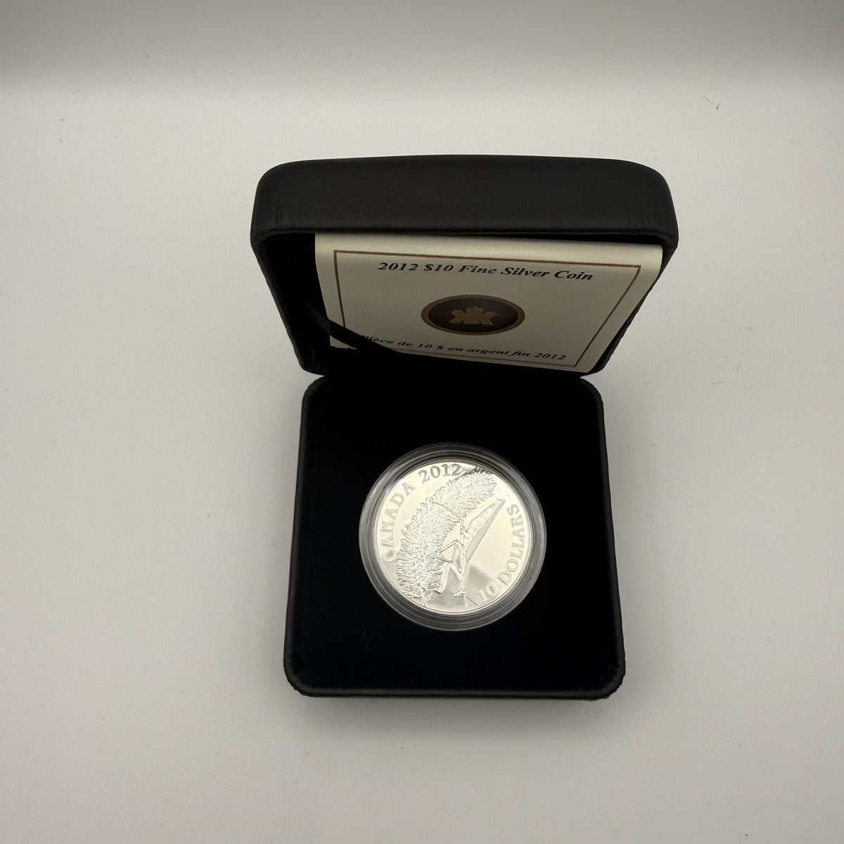 2012 Canada $10 Praying Mantis Fine Silver Proof Coin - front