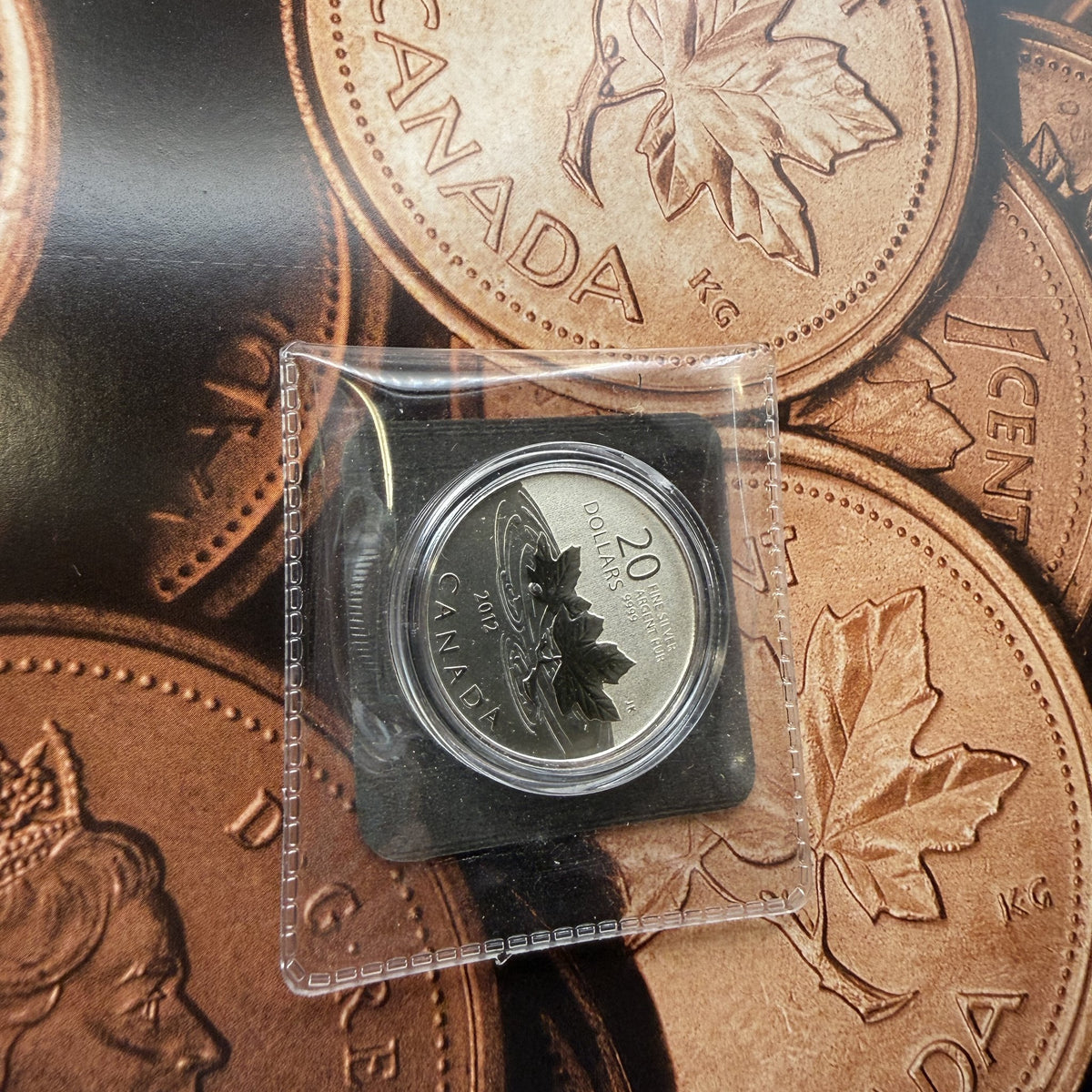 2012 Canada $20 for $20 Farewell to the Penny Fine Silver Coin - front