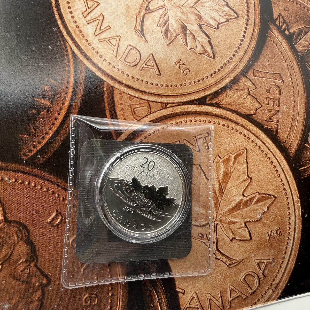 2012 Canada $20 for $20 Farewell to the Penny Fine Silver Coin - front