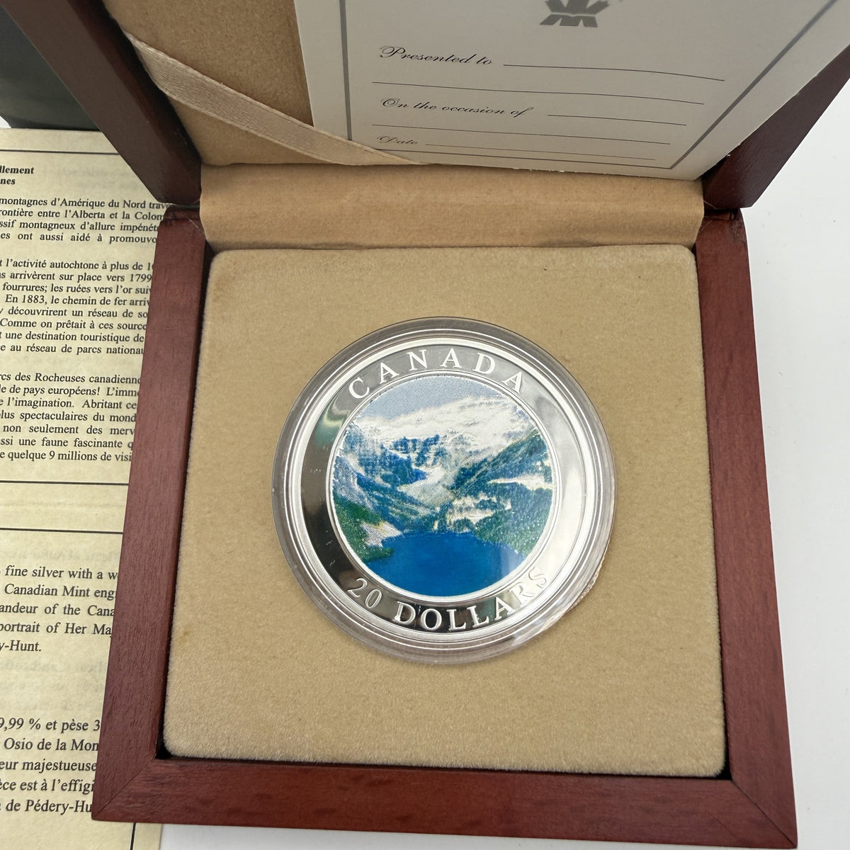 2003 Canada $20 The Rockies - second coin front