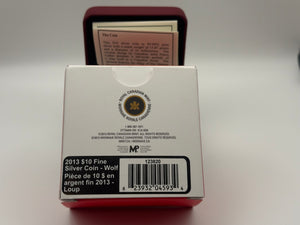 2013 Canada $10 Fine Silver Coin – The Wolf