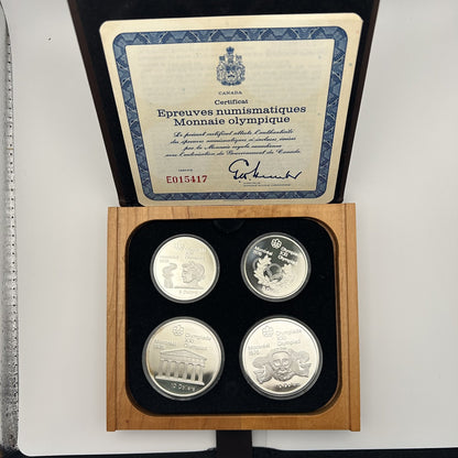 1974 Montreal Olympics Series II Proof 4-Coin Set - front