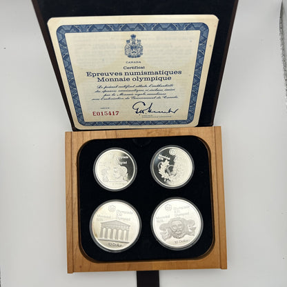 1974 Montreal Olympics Series II Proof 4-Coin Set - certificate