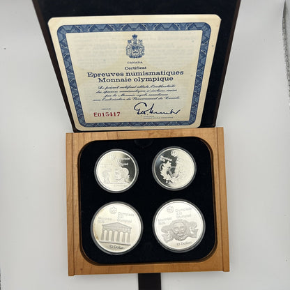 1974 Montreal Olympics Series II Proof 4-Coin Set - detail