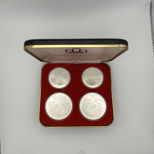 1976 Canada Montreal Olympics Series VI Sterling Silver 4-Coin Set – Team & Body Contact Sports