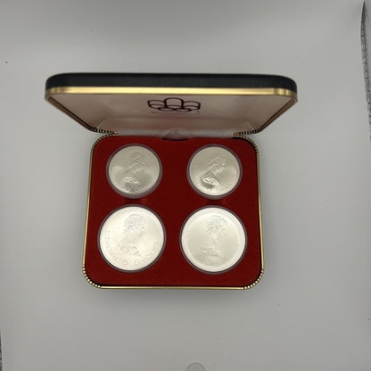 1976 Montreal Olympics Series VI 4-Coin Set - back
