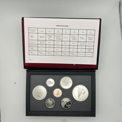 1986 Canada Proof Double Dollar Set - certificate