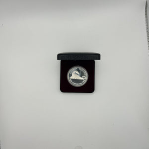 1986 Canada $1 Vancouver Centennial Silver Proof Dollar – Locomotive (Case)