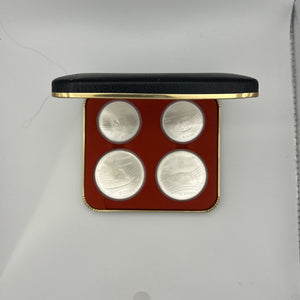 1976 Canada Montreal Olympics Series VII Sterling Silver 4-Coin Set – Olympic Venues (Uncirculated, Case & Card)