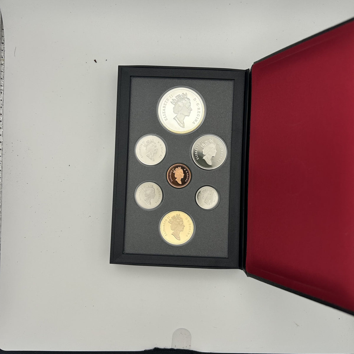 1993 Canada Proof Double Dollar Set Stanley Cup - back