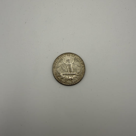U.S. 90% silver Washington quarter - back (representative)
