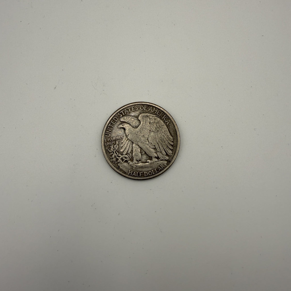 Walking Liberty half dollar - back (representative)