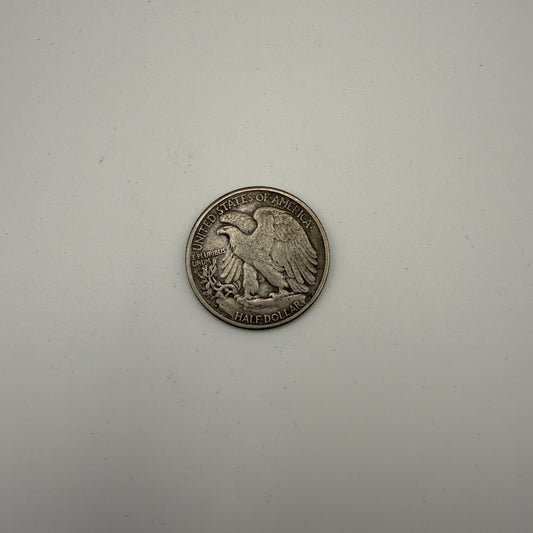 Walking Liberty half dollar - back (representative)
