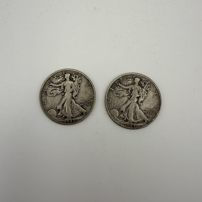 Walking Liberty half dollars - front (representative)