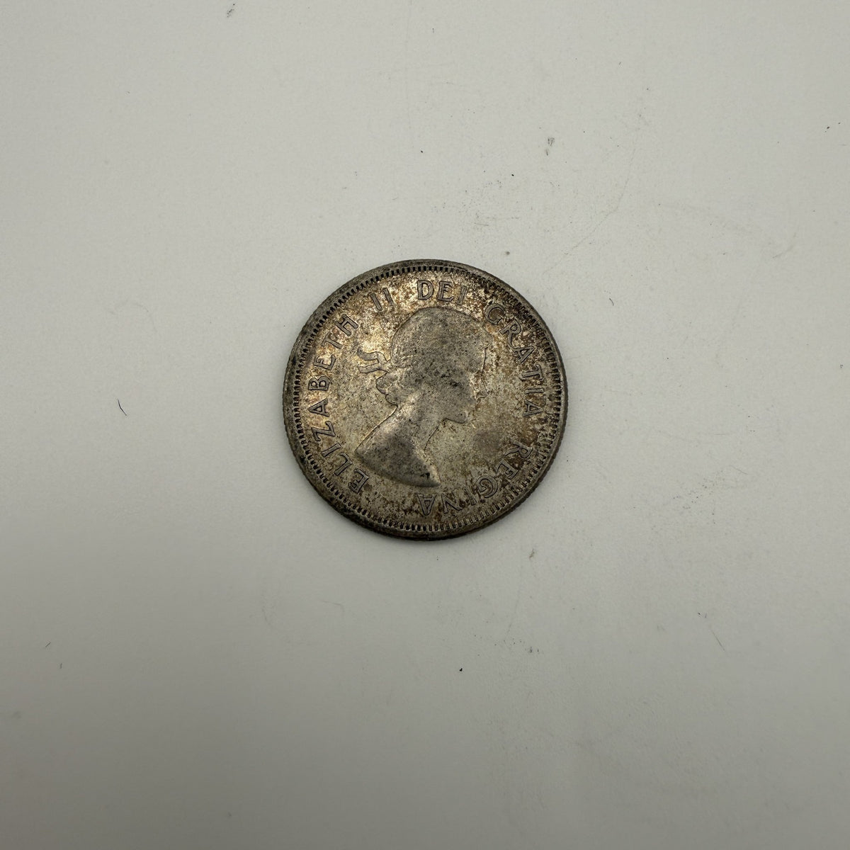 1964 Canada 25 cents caribou - back