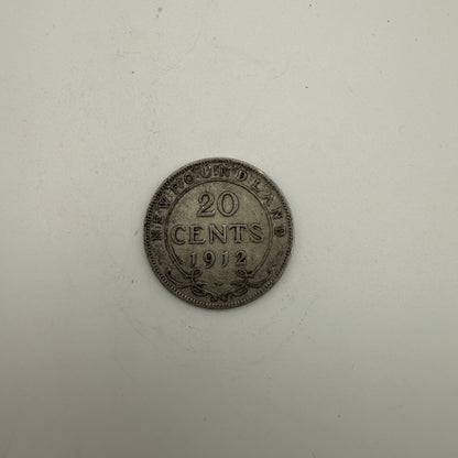 1912 Newfoundland 20 cents George V - back