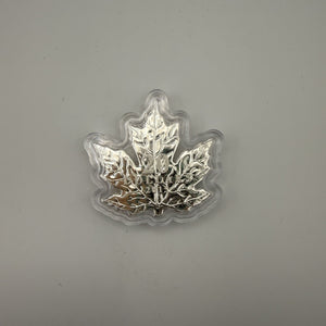 2015 Canada $20 The Canadian Maple Leaf – Maple Leaf-Shaped Pure Silver Proof