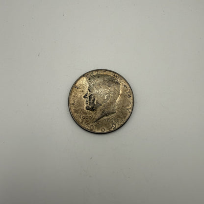 1969-D Kennedy half dollar 40% silver - front