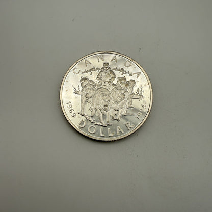 1994 RCMP Northern Dog Team Patrol Silver Dollar - front