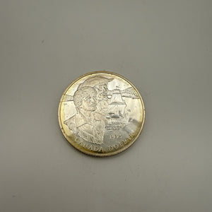 1995 Canada $1 Hudson's Bay Company 325th Anniversary Sterling Silver Proof Dollar, Loose