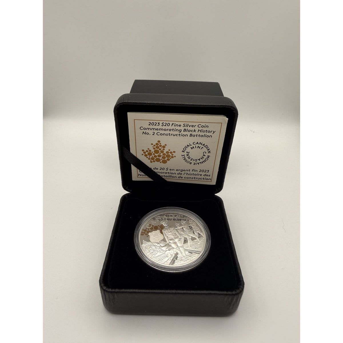 2023 No. 2 Construction Battalion $20 Silver Coin - packaging - #2 (COA 1037)