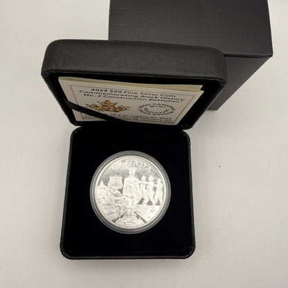 2023 No. 2 Construction Battalion $20 Silver Coin - front