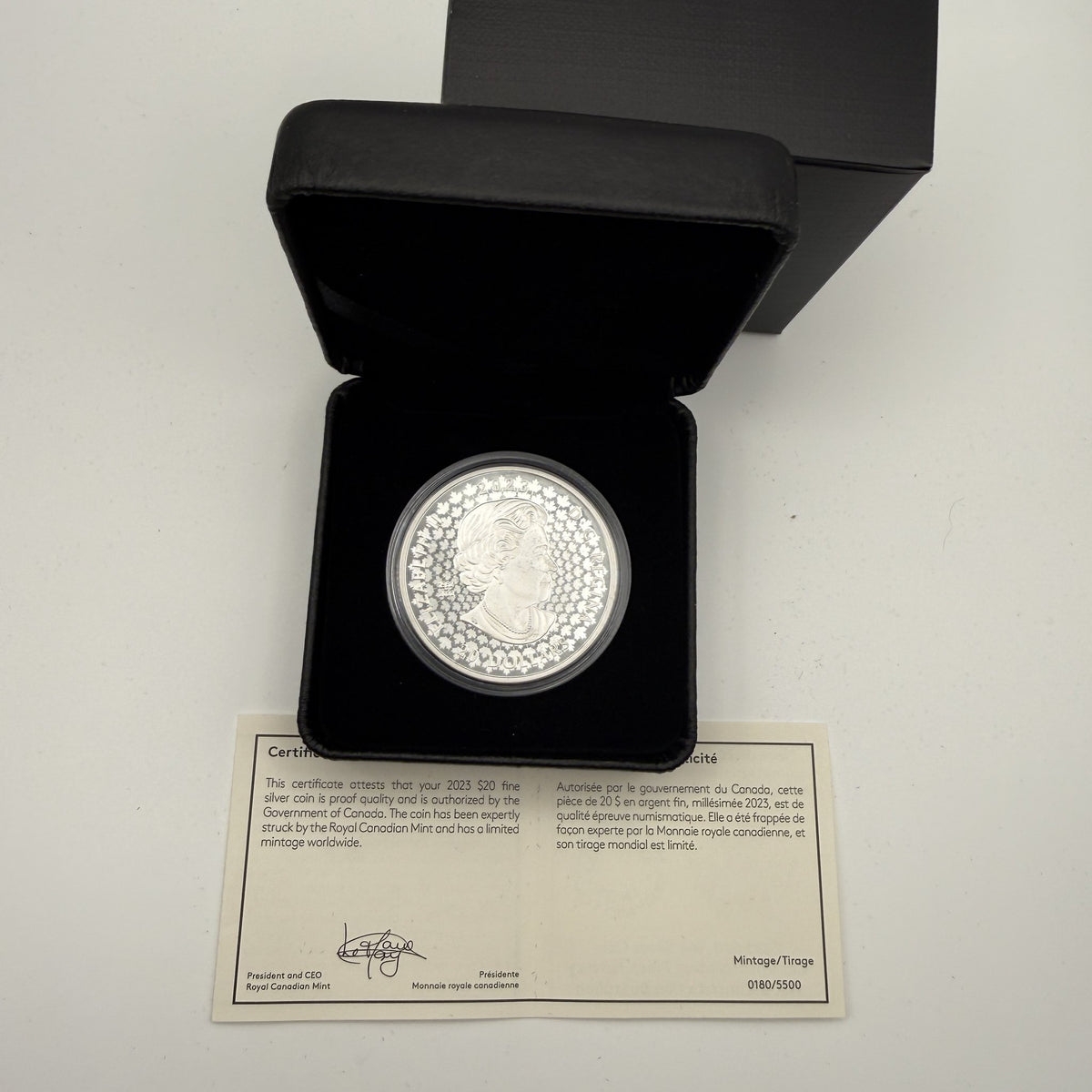2023 No. 2 Construction Battalion $20 Silver Coin - certificate