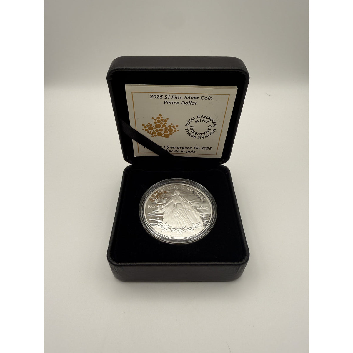2025 Peace Dollar 1 oz Silver Coin - packaging