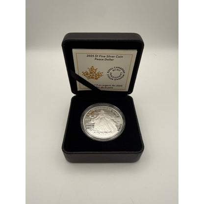 2025 Peace Dollar 1 oz Silver Coin - packaging