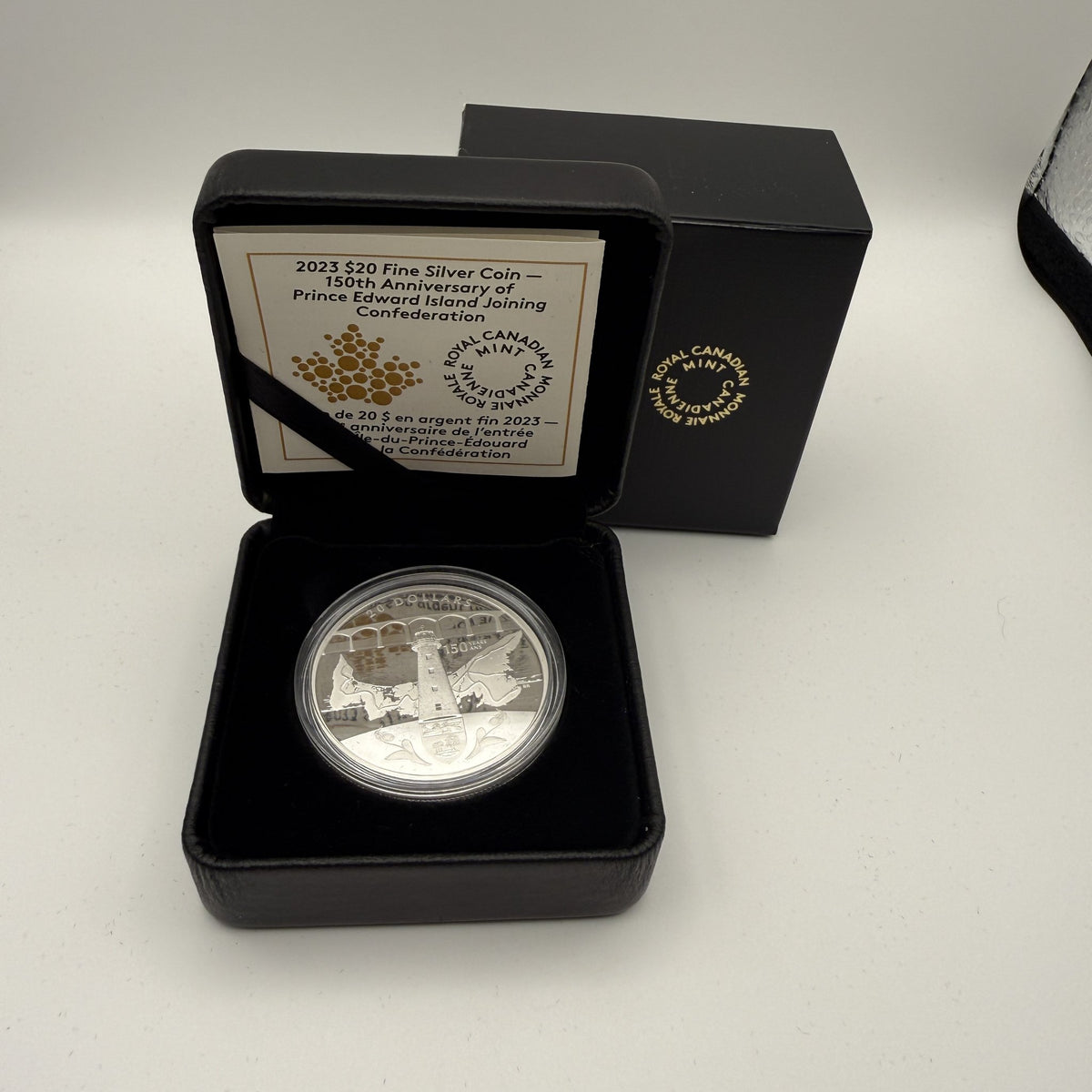 2023 Prince Edward Island 150th Anniversary $20 Silver Coin - packaging