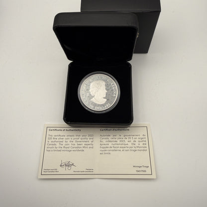 2023 RCMP 150th Anniversary $20 Silver Coin - back