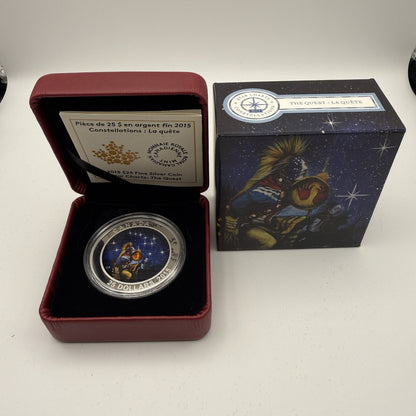 2015 Star Charts The Quest $25 Silver Coin - packaging