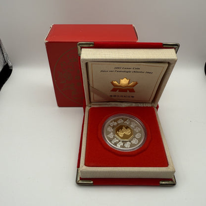 2002 Lunar Year of the Horse $15 Silver Coin - packaging