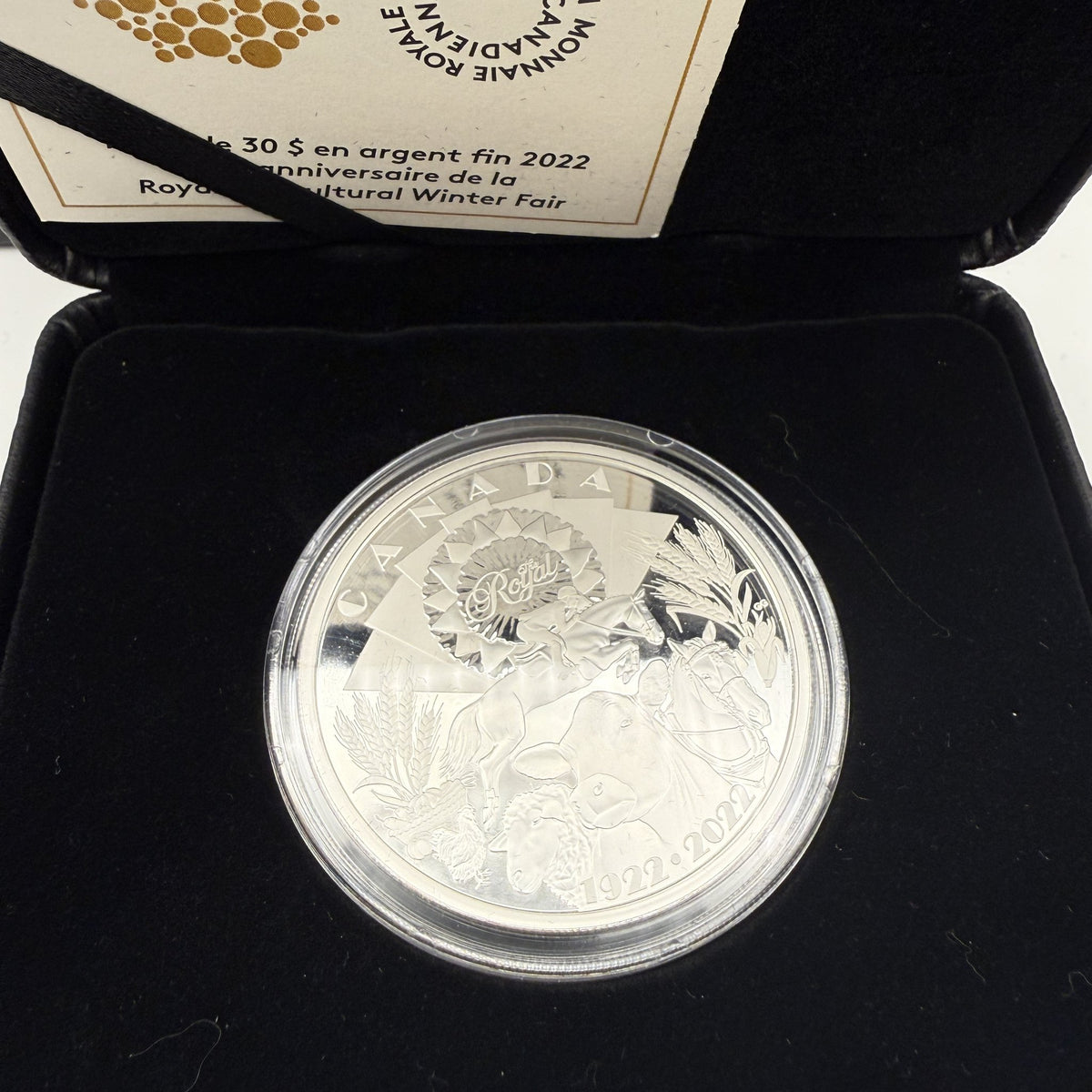 2022 Royal Agricultural Winter Fair $30 2 oz Silver Coin - front