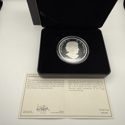 2022 Royal Agricultural Winter Fair $30 2 oz Silver Coin - back