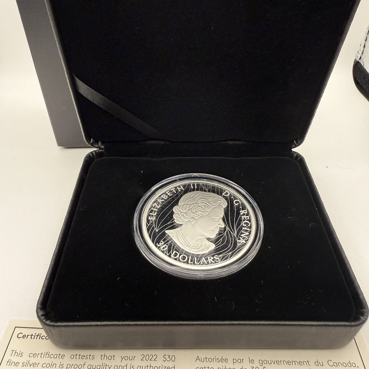 2022 The Mighty Bison $30 2 oz Silver Coin - back